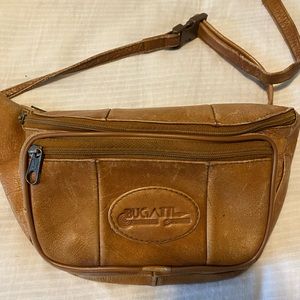 Vintage Bugatti Real Leather Fanny Pack